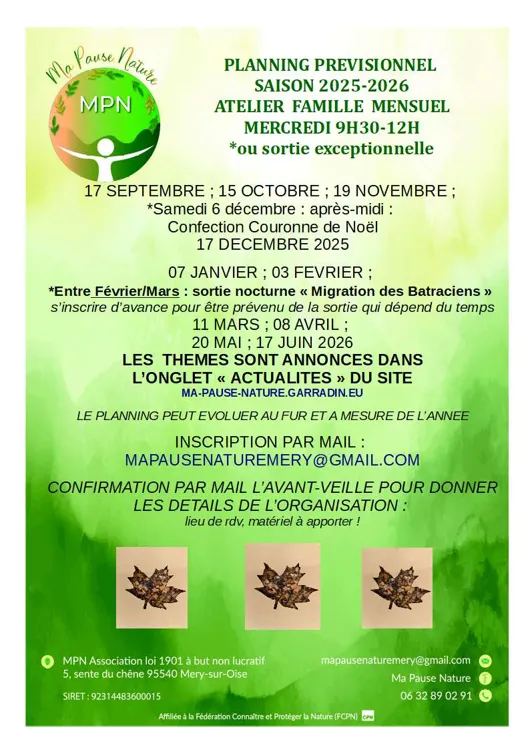 ATELIER FAMILLE - SAISON 2025 26