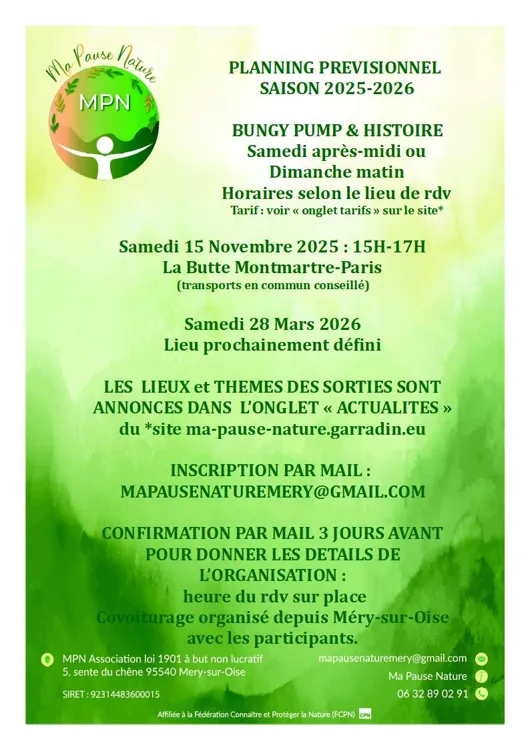 BUNGY PUMP & HISTOIRE - saison 2025 26