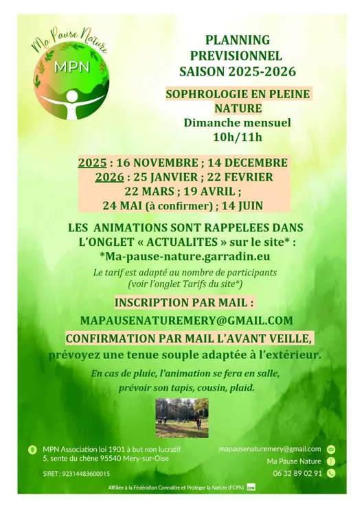 Sophrologie en pleine nature : dimanche mensuel