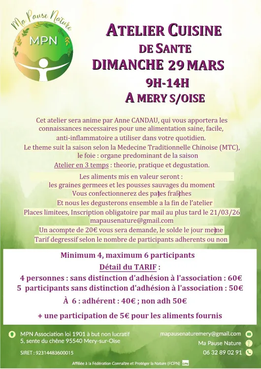 Atelier Cuisine du 29 03 26